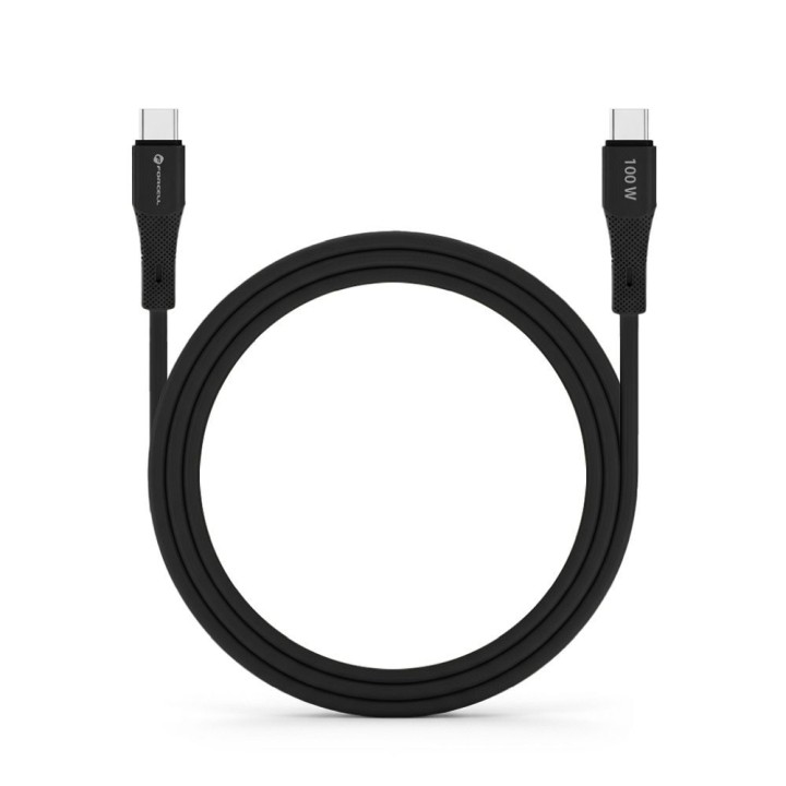 USB-C to USB-C cable Forcell F-Energy QC4.0 PD 5A 100W Silicone 1 m C347 black
