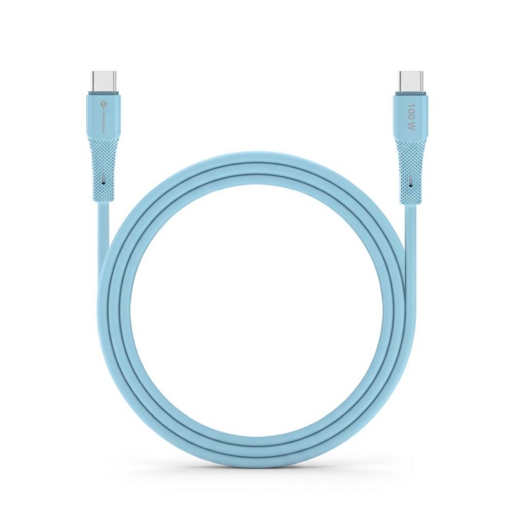 Кабель USB-C – USB-C Forcell F-Energy QC4.0 PD 5A 100W Silicone 1 m C347 синий