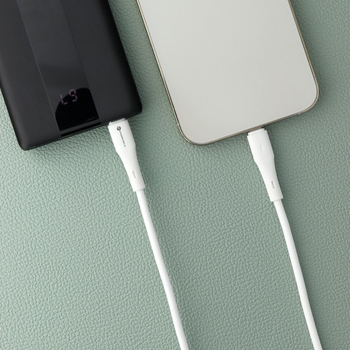 Кабель USB C — Lightning Forcell F-Energy PD 3A 27W Silicone 1 m C346 білий
