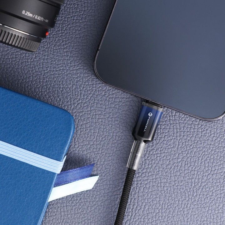 Кабель USB A — Lightning Forcell F-Energy 2,4A 12W Gradient 1 m C353 чорний 0INT