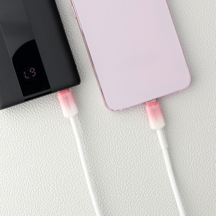 Кабель USB C — USB C Forcell F-Energy QC4.0 PD 5A 100W Gradient 1 m C357 білий 0INT