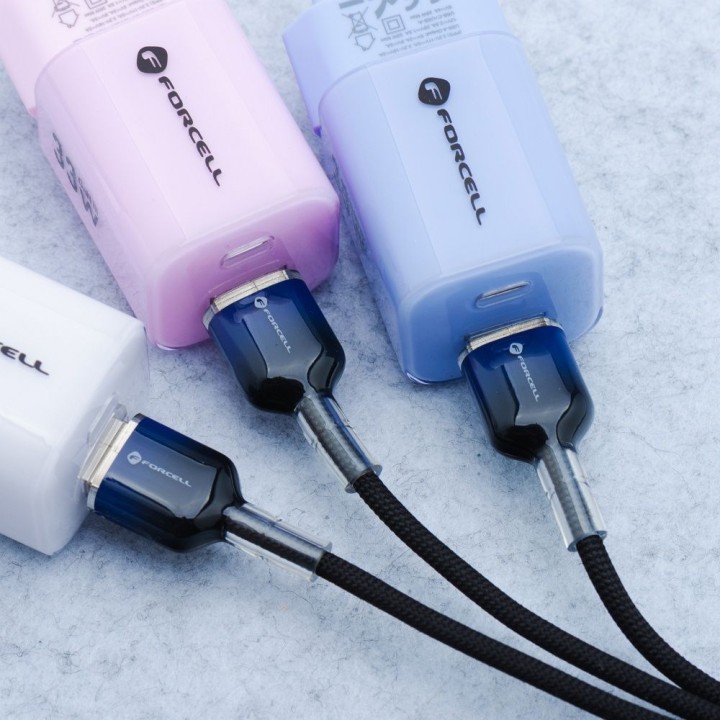 Кабель USB A — Micro USB Forcell F-Energy QC3.0 2,4A 18W Gradient 1 m C351 чорний