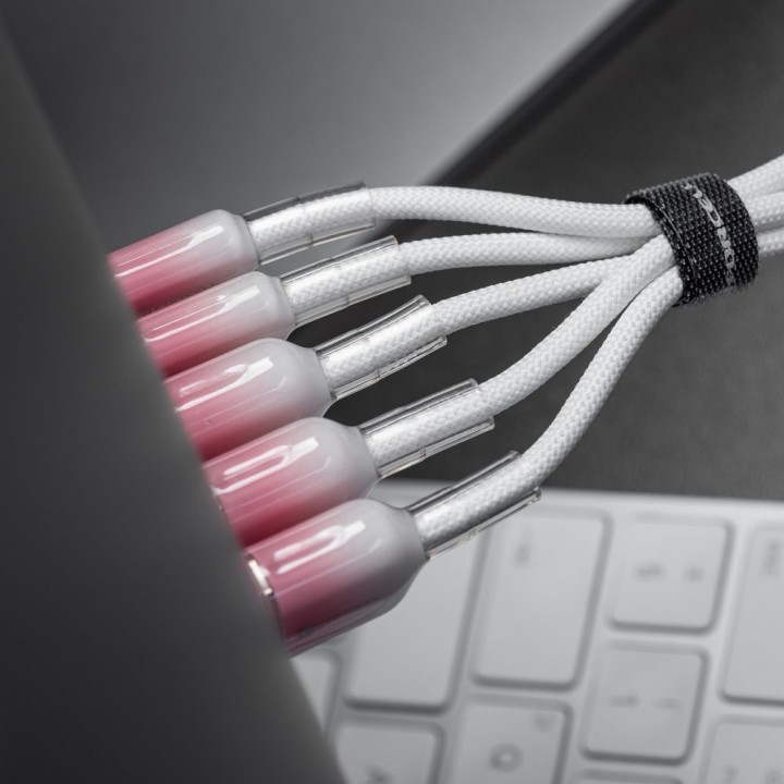 USB-C to USB-C cable Forcell F-Energy QC4.0 PD 3A 60W Gradient 1 m C354 white 0INT