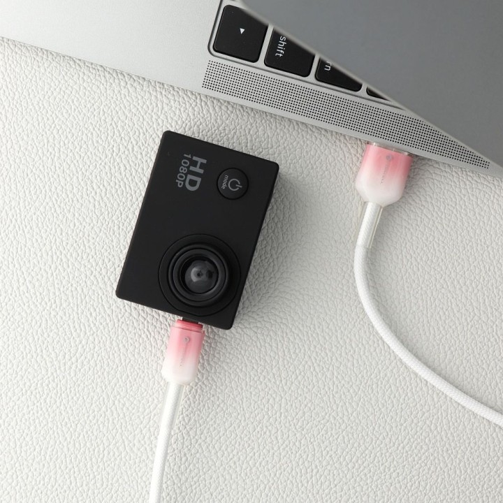 Кабель USB A — Micro USB Forcell F-Energy QC3.0 2,4A 18W Gradient 1 m C351 белый