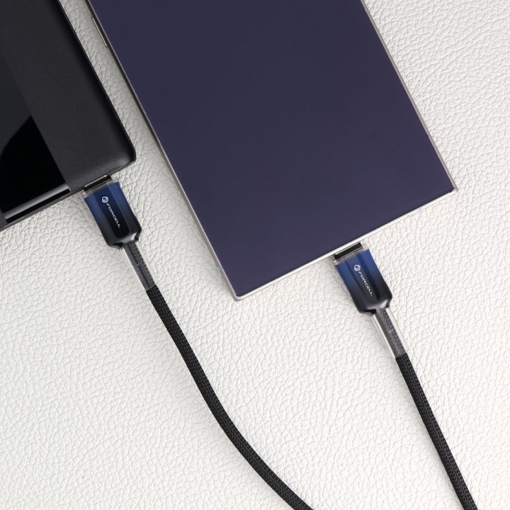 USB-C to USB-C cable Forcell F-Energy QC4.0 PD 5A 100W Gradient 1 m C357 black 0INT
