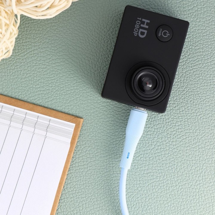 Кабель USB A для Micro USB Forcell F-Energy QC3.0 2,4A 18W Silicone 1 m C341 синий