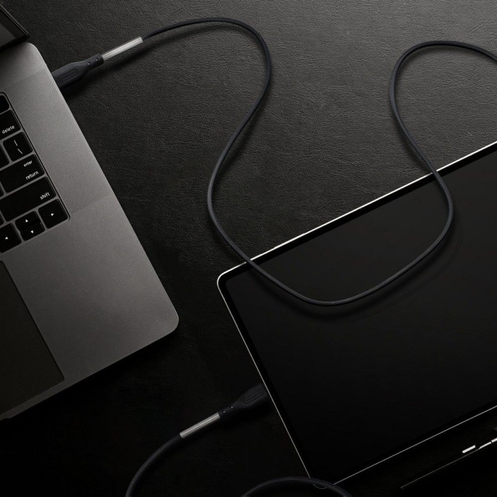 USB-C to USB-C cable Forcell F-Energy QC4.0 PD 5A 100W Carbon 1 m CB-04C black