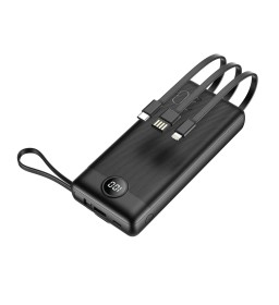 Внешний аккумулятор (POWER BANK) VEGER C20-20 000mAh (Micro + Type C + Lightning 8-pin) черный (W2047)