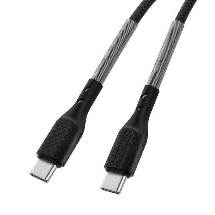 Кабель USB-C – USB-C Forcell F-Energy QC4.0 PD 5A 240W Carbon 1 m CB-05C чорний