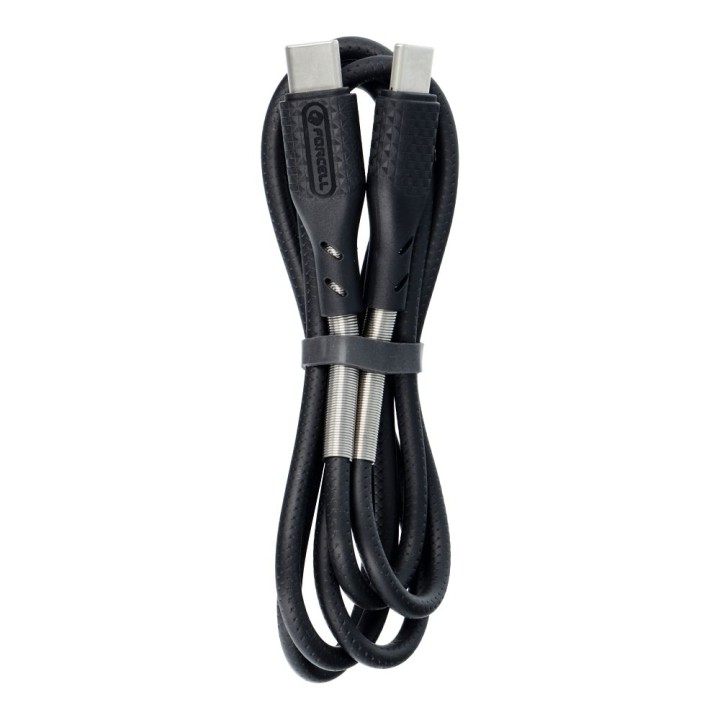 USB-C to USB-C cable Forcell F-Energy QC4.0 PD 5A 100W Carbon 1 m CB-04C black