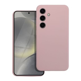 Чехол для Samsung A06 4G Silicone 2mm (camera protection) пудрово-розовый