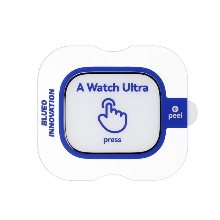 Закаленное стекло 5D для Apple Watch ULTRA / ULTRA 2 / ULTRA 3 Mr. Monkey Glass (Anti-Static Strong HD) черное