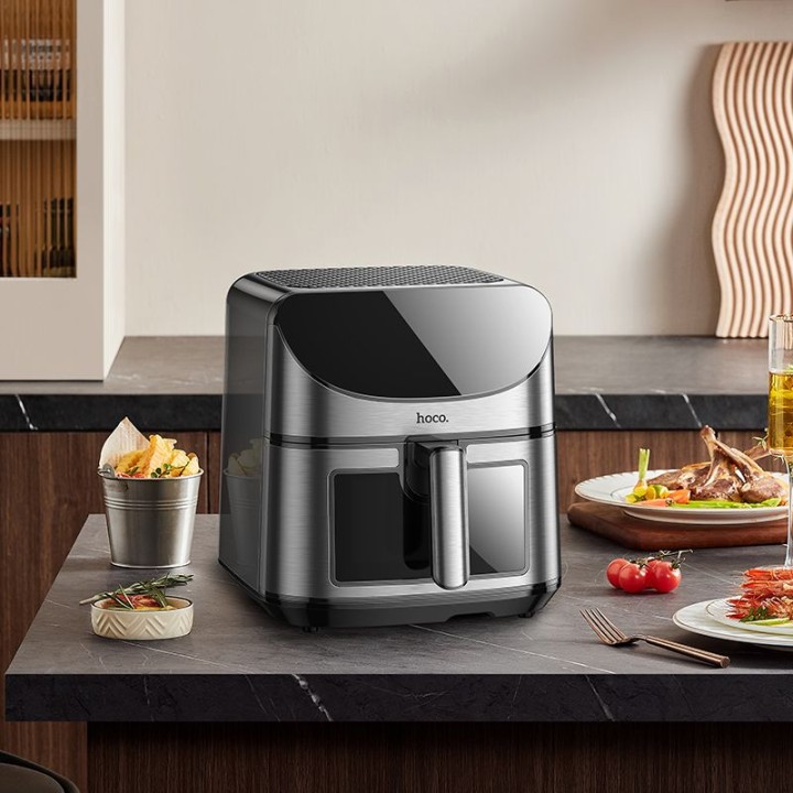 Air fryer Air Fryer Hoco with touch screen and okienkiem 8L 1700W HE21 black