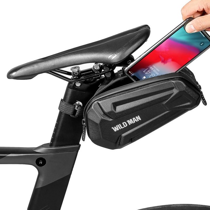WILDMAN zippered bicycle handlebar bag 0,5L (4" - 7") XT3S black
