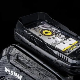 WILDMAN sakwa rowerowa na ramę na zamek 1,2L (4" - 7") XT6 czarna