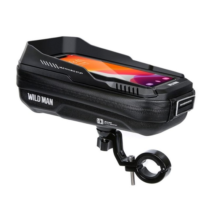WILDMAN zippered bicycle handlebar bag 0,5L (4" - 7") XT3S black
