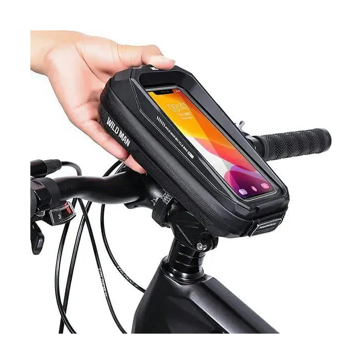 WILDMAN zippered bicycle frame bag 0,6L (4" - 7") MS33 black