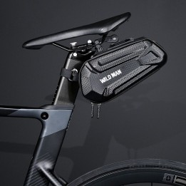 WILDMAN pannier bag bike for saddle for zipper 1,2L XT7 black