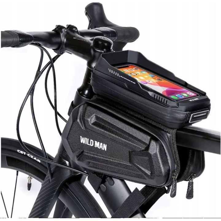 WILDMAN сумка велосипедна на раму для блискавка 1,2L (4" - 7") XT6 чорна