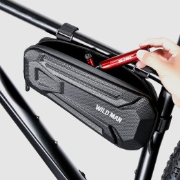 WILDMAN zippered bicycle bag under the frame 1,8L XT9 black