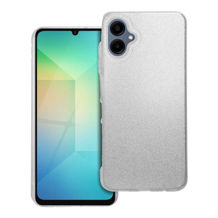 Etui na Samsung A06 5G Shining srebrne