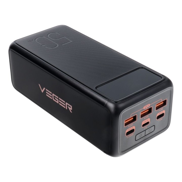 Повербанк Veger Tank Boost (W5001C) PD QC3.0 5A 130W 56000 mAh чорний