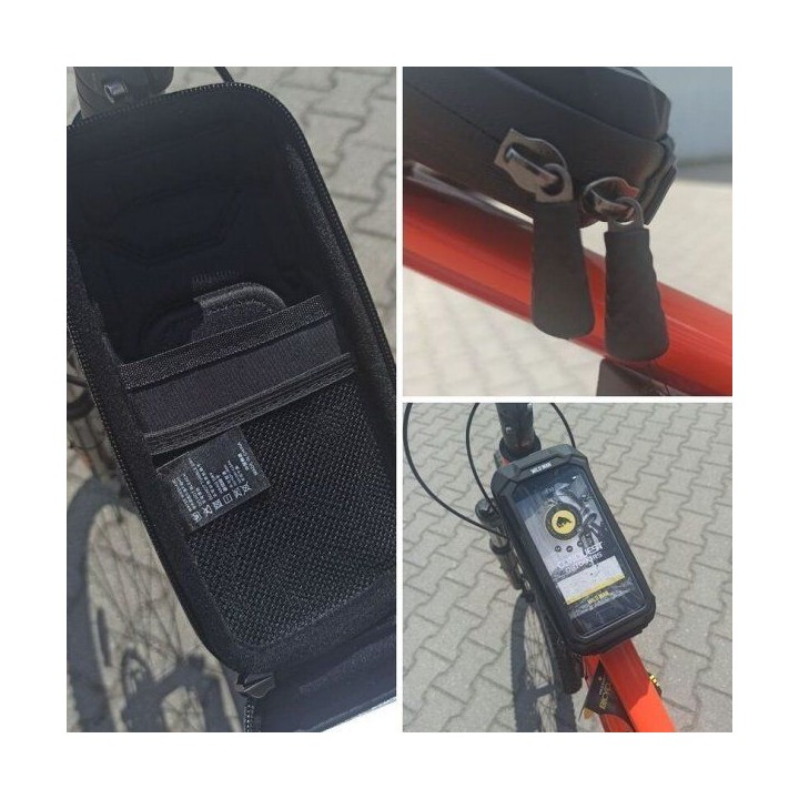 WILDMAN сумка велосипедна на кермо для блискавка 0,5L (4" - 7") X3 чорна