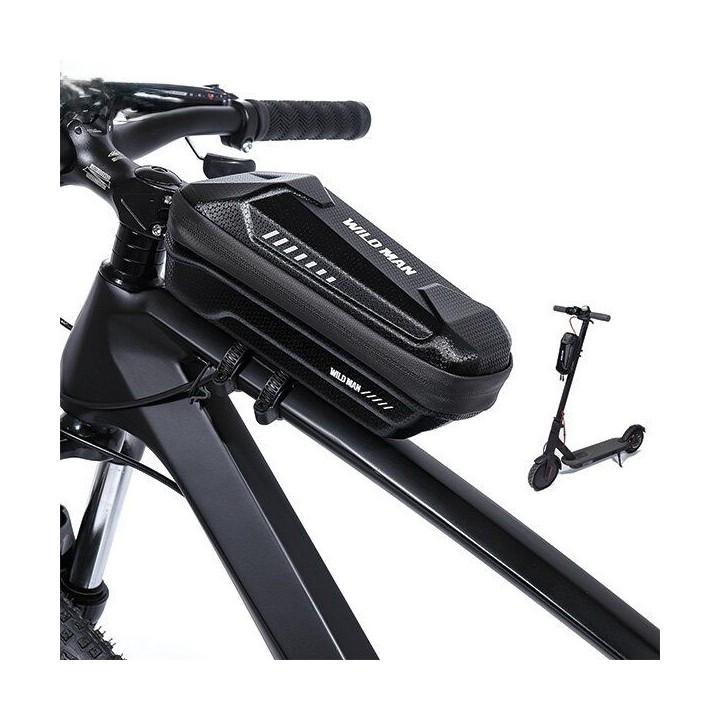 WILDMAN zippered bicycle frame bag 1L XS5 black