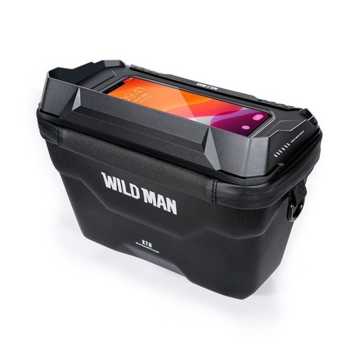 WILDMAN zippered bicycle handlebar bag 3L (4"-7") XT8 black