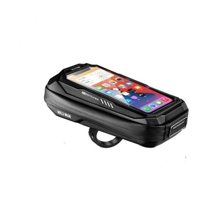 WILDMAN zippered bicycle handlebar bag 0,5L (4" - 7") X3 black