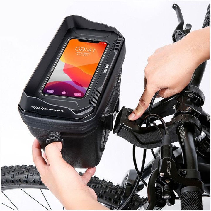 WILDMAN zippered bicycle handlebar bag 3L (4"-7") XT8 black