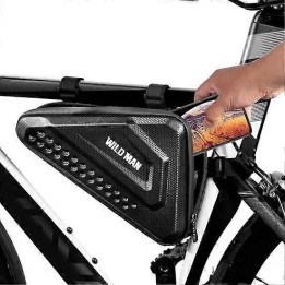 WILDMAN pannier bag bike for frame for zipper 2,5L ES19 black