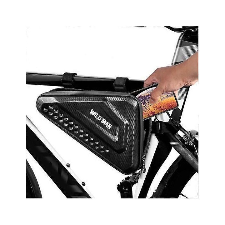 WILDMAN zippered bicycle bag under the frame 2,5L ES19 black