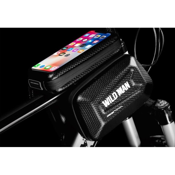 WILDMAN сумка велосипедная на раму для молния 1,2L (4"-7") E6S черная