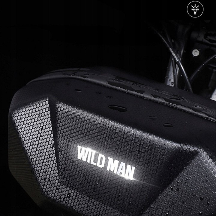 WILDMAN сумка велосипедна на кермо на блискавці 3,5L X9 чорна