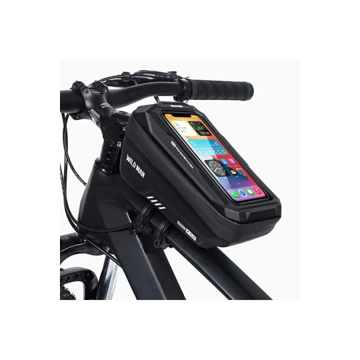 WILDMAN zippered bicycle frame bag 1L (4" - 7") XS2 black