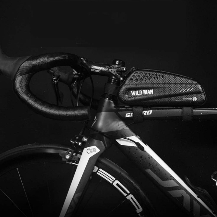 WILDMAN zippered bicycle frame bag 1L EX black