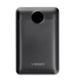 Зовнішній акумулятор (POWER BANK) VEGER S20 - 20 000mAh LCD Quick Charge PD 22,5 Вт чорний (W2053)