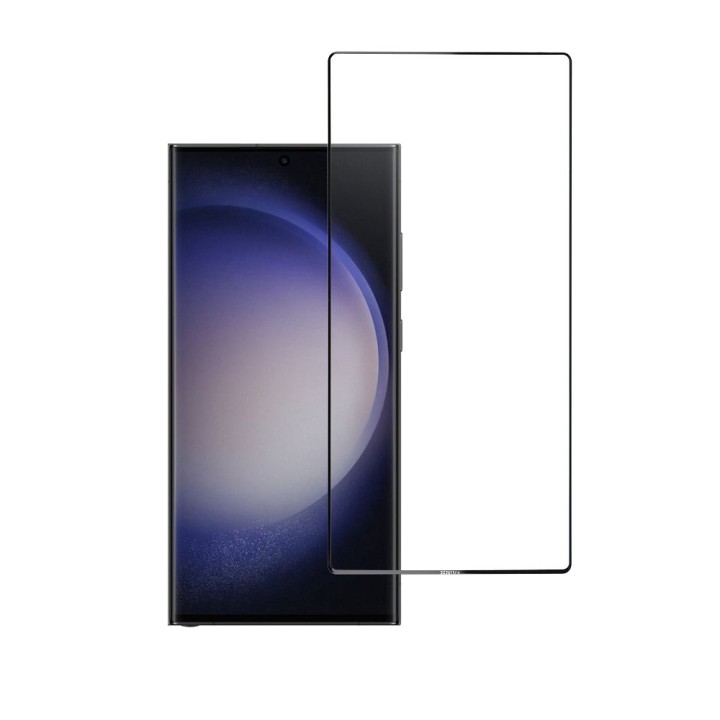 Szkło hartowane 5D do Samsung S23 ULTRA (full glue / case friendly) Blue Star czarne