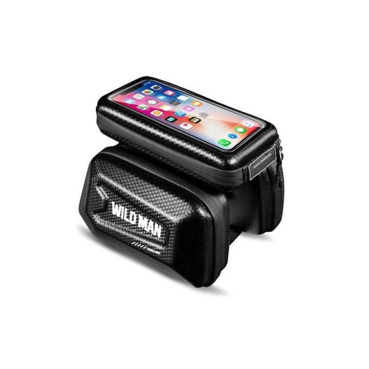 WILDMAN сумка велосипедна на раму для блискавка 1,2L (4"-7") E6S чорна