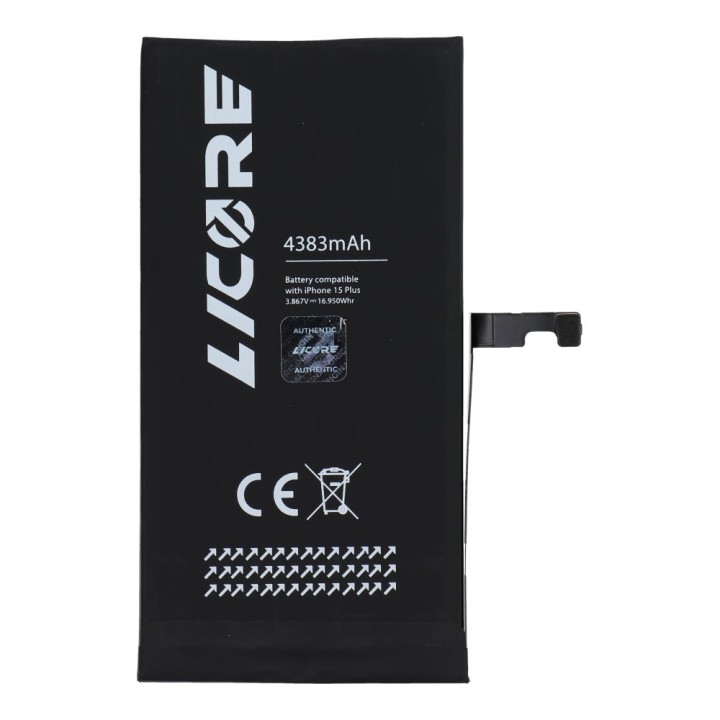 LICORE аккумулятор для IPHONE 15 Plus 4383 mAh