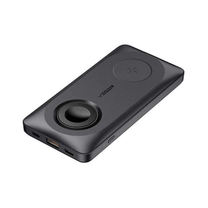 Powerbank zgodny z Magsafe Veger MagMulti (W1156) PD QC3.0 3A 22,5W 10000 mAh z ładowaniem indukcyjnym czarny