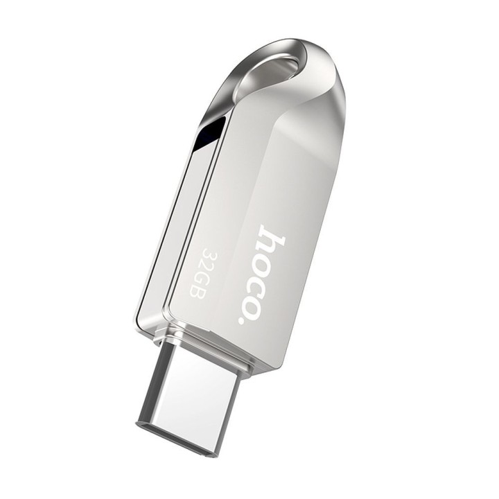 USB flash drive 32GB USB 3.0 (USB A + USB C) Hoco UD8 nickel