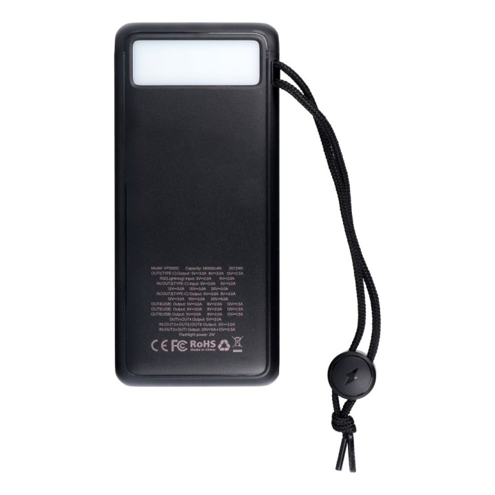 Power bank Veger Tank Boost (W5001C) PD QC3.0 5A 130W 56000 mAh black
