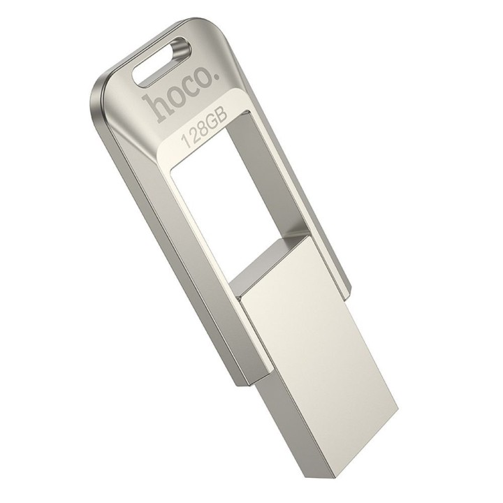 USB flash drive 128GB USB 3.0 (USB A) Hoco UD16 nickel