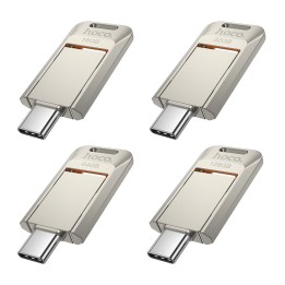 USB flash drive 16GB USB 3.0 (USB C) Hoco UD17 nickel