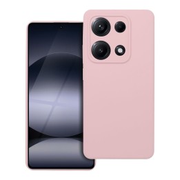 Чехол для Xiaomi Redmi Note 14S Silicone 2mm (camera protection) пудрово-розовый