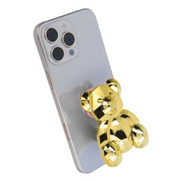 Stojak for phone Teddy bear - stick-on - gold