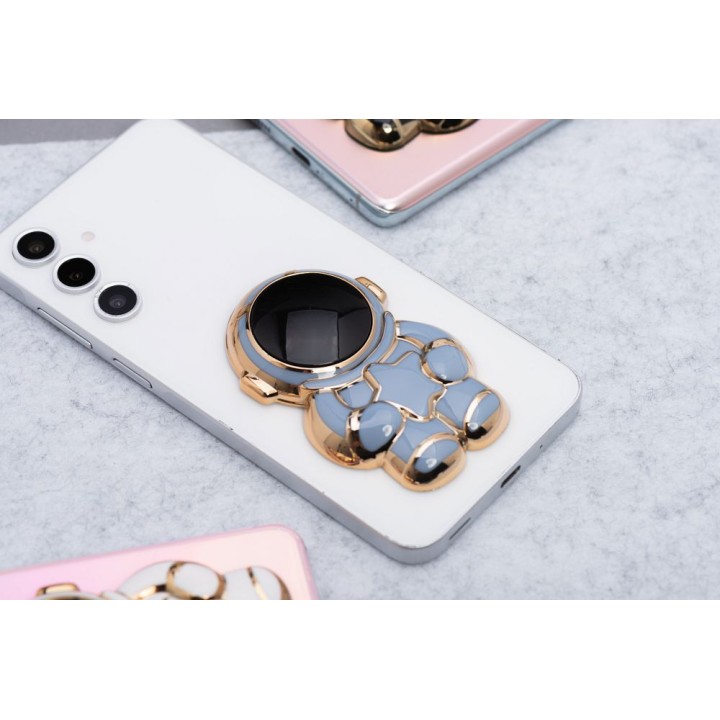Phone stand astronaut - adhesive - blue