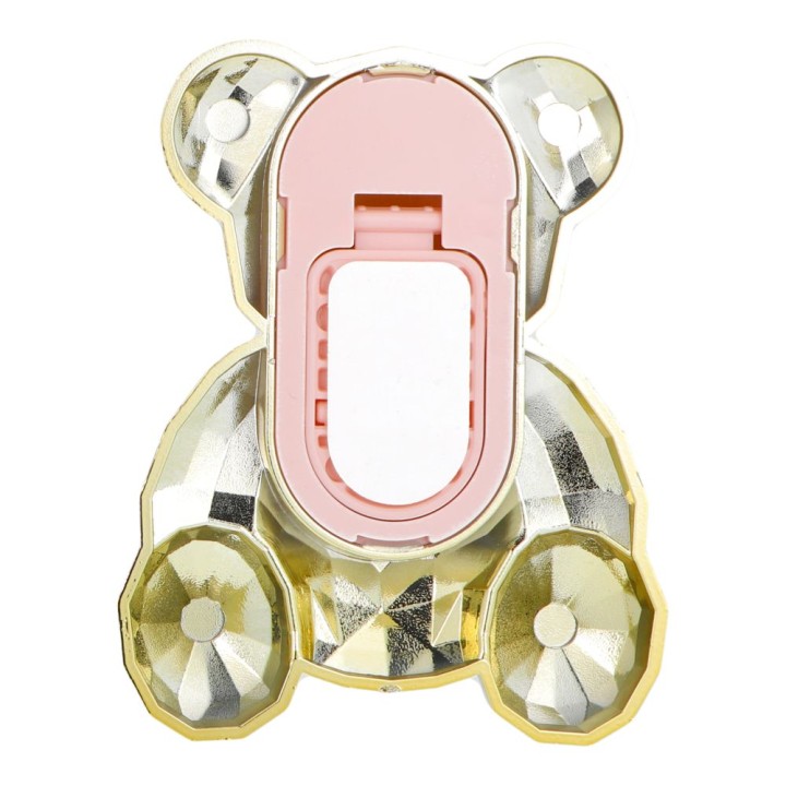 Stojak for phone Teddy bear - stick-on - gold